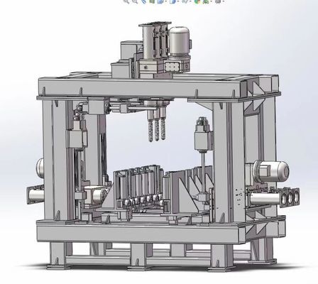 Машина Multi луча CNC h шпинделя сверля для стальной структуры с эффективностью продукции 9 бабок сверлильного станка высокой