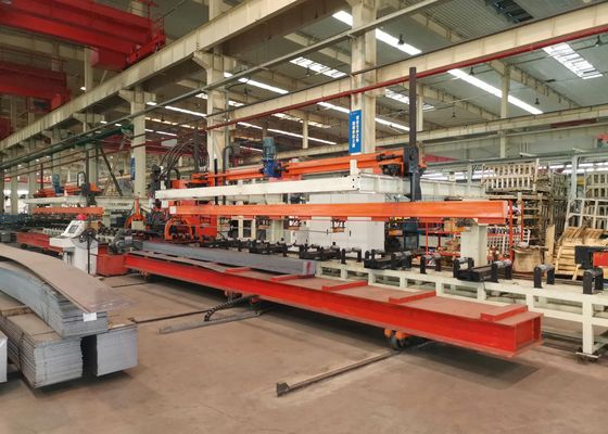 Производственная линия CNC-перфорации плоских пластин продольной балки для тяжелых транспортных средств