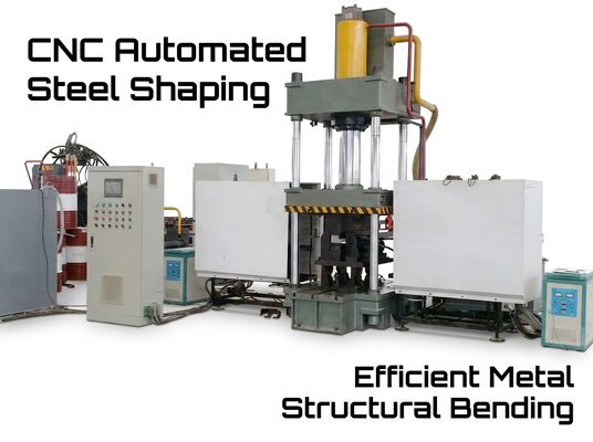 1400 мм Максимальная высота открытия Cnc угловой стальной изгибающей и нагревательной машины 120 * 2KW нагревательной мощности