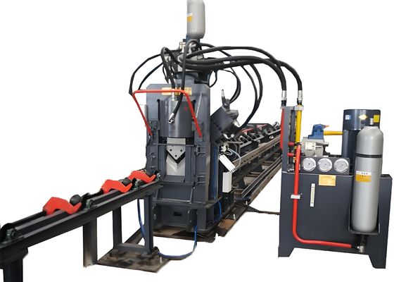 Высокоскоростная автоматическая CNC гидравлическая перфорационная маркировка режущая машина 3 CNC оси угловое бурение стальной соединительной пластины для связи