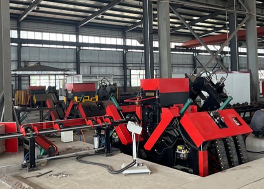 220В стальная буровая буровая маркировка CNC угловая буровая машина с основными компонентами PLC