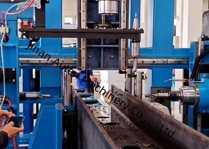 Магазин инструментов на 3 комплекта для 3D станка с ЧПУ для сверления, нарезания резьбы и резки H-образных балок, гидравлический маркировочный блок Φ10, размер символов