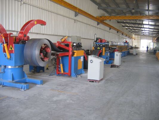 W Shape 2 And 3 Waves Highway Guardrail Steel Plate Roll Forming Machine Cold Rolling Mill