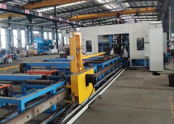 PLC Control  Cnc 3D Beams Drilling Marking Cutting Machine Line BT40 Main Spindle
