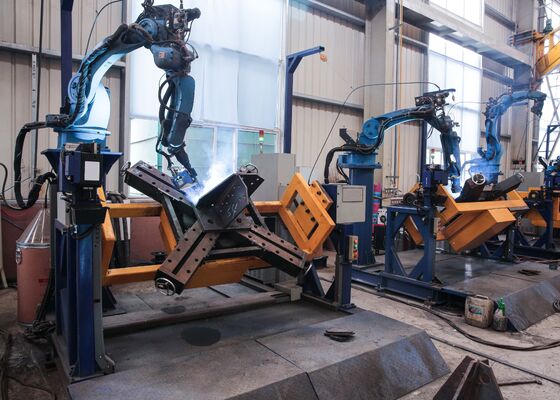 Сварка базы передачи вышек использовать Cnc башни ступня сварки робот 2pcs рабочие столы