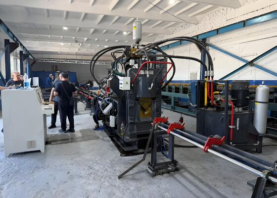 Power Tower Used Cnc Angle Steel Punching Shearing Machine Line With CNC Feeding Trolley