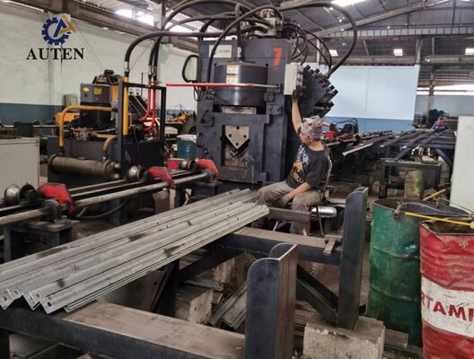 Servo Driven High Speed CNC Punching Marking Shearing Line For Angles
