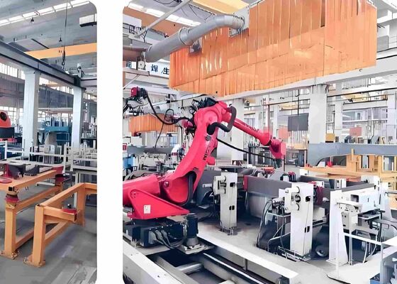 Гибкая стандартная роботизированная сварочная рабочая станция для инженерного оборудования и судостроения