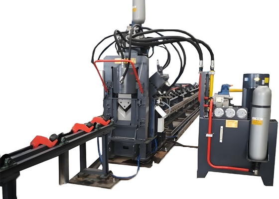 Полностью автоматическая CNC угловая стальная перфорационная маркировка и резка проволоки интегрированная машина