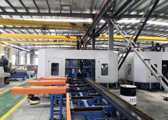 Метод управления ПЛК CNC 3D I Beam Drilling Shearing Machine Line Моторная мощность 3×11 КВт