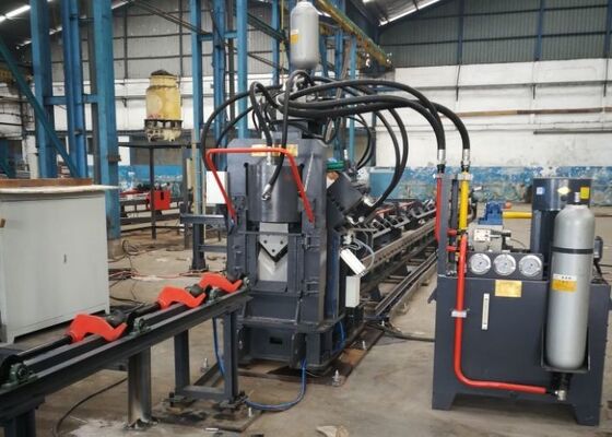 Двойная или одноостриевая CNC стальная угловая резка штурмовая машина линия 80 м/мин скорость подачи
