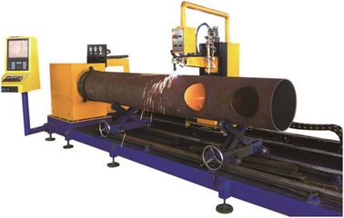 Вырезывание автомата для резки трубы CNC 3 осей вокруг стальных труб с высокой точностью