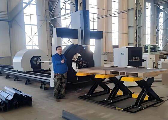 Модель LC2412 CNC лазерная трубная машина для обработки труб из углерода/нержавеющей стали