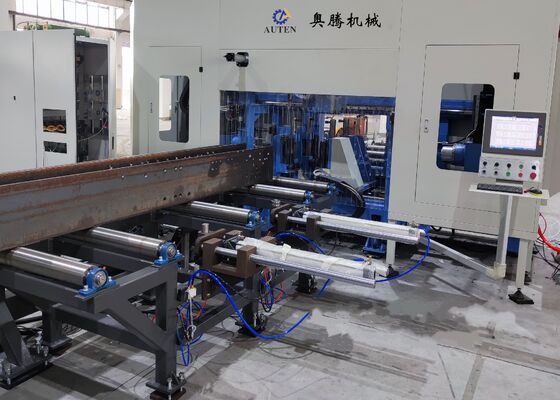 Оснащенный 3 шпинделями Cnc H Beam Drilling Sawing Machine для стальной конструкции промышленности